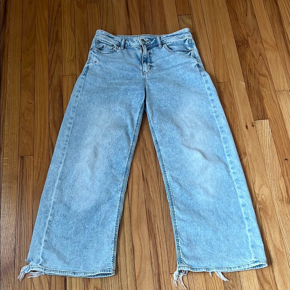 American Eagle Dreamy Drape wide legged jeans